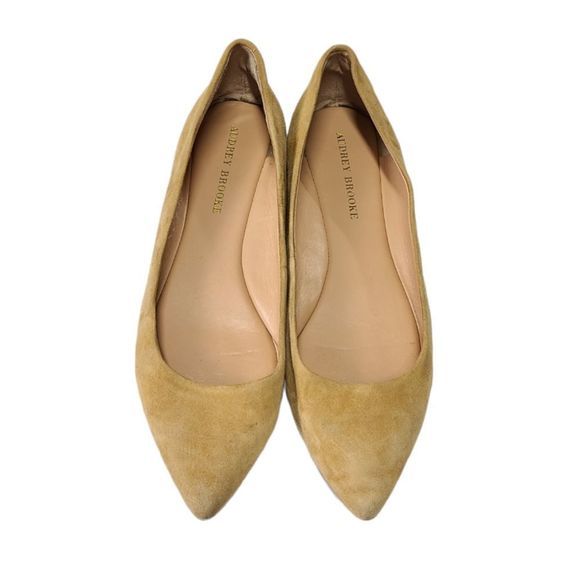Audrey Brooke Women's Leather Pointed Toe Flats Size 10 - Picture 2 of 7